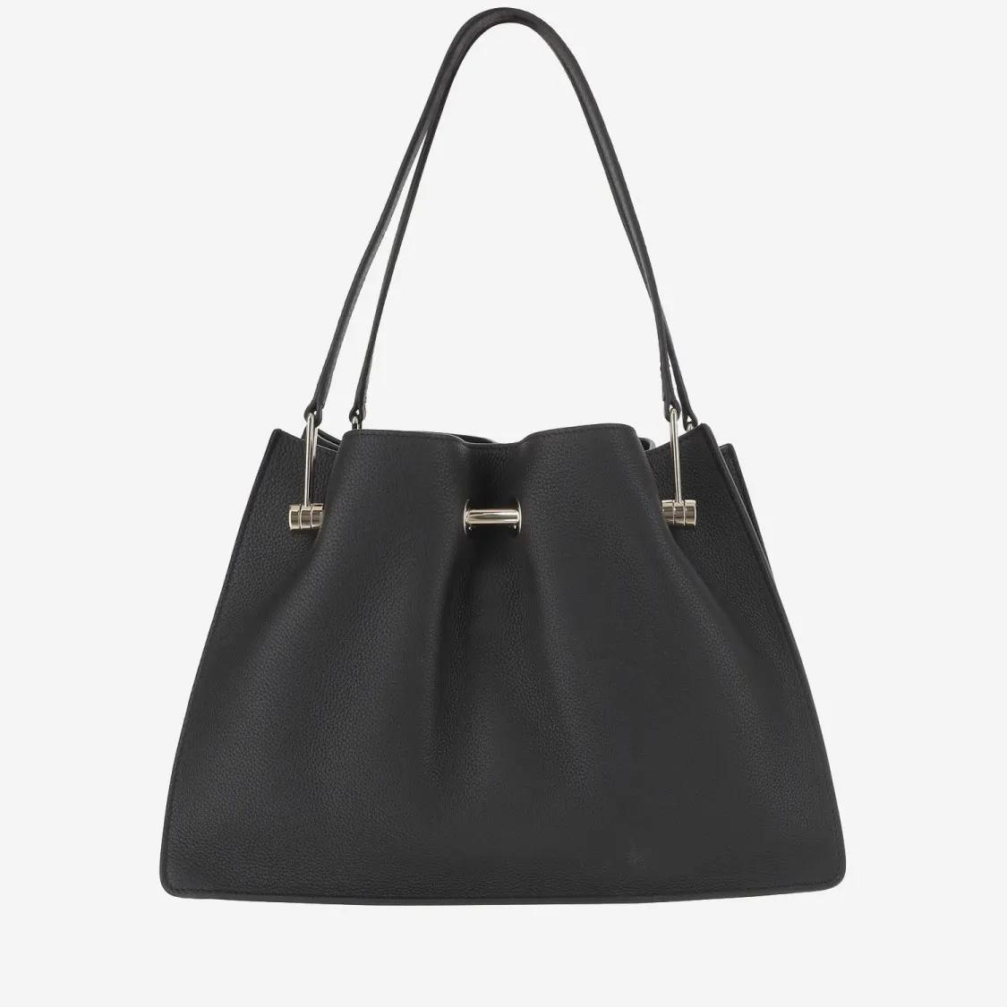 Giorgio Armani Shoppers & Totes Small Leather Shopper Bag in zwart