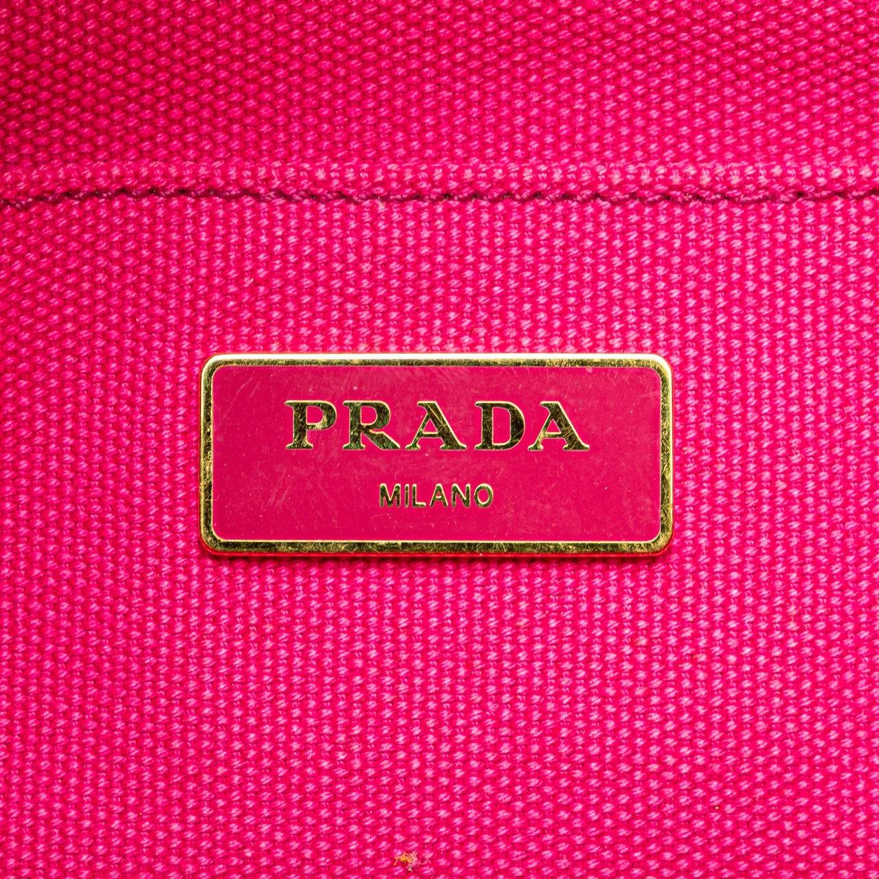 Thumbnail - Prada Hobo Bags - Small Canvas Canapa Logo Satchel - Gr. unisize - in Gold - für Damen