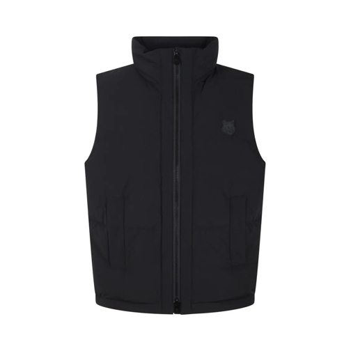 Maison Kitsune Vestes en duvet Padded Fox Head Gilet Black