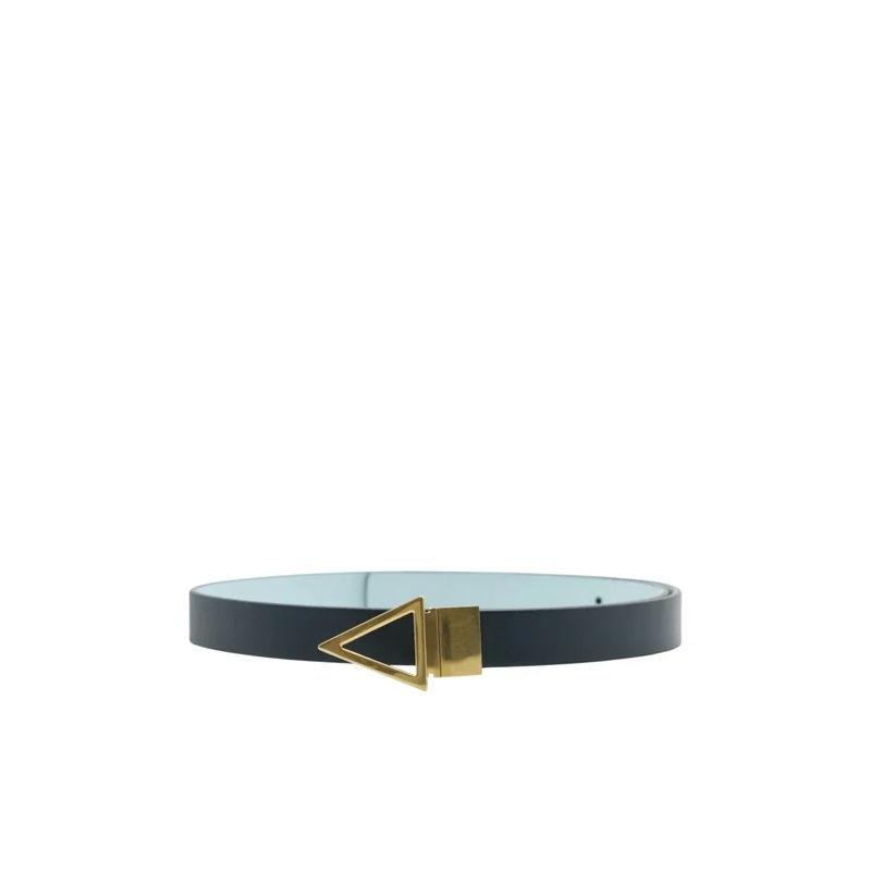 Bottega Veneta Gürtel Reversible Leather Belt Grey