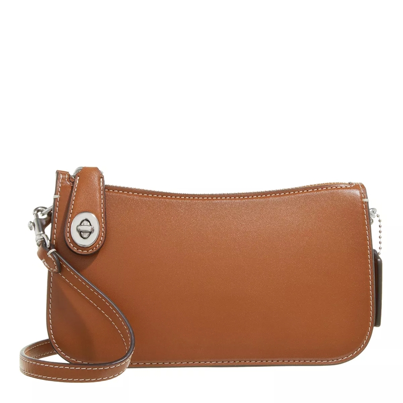 Coach Pochette Glovetanned Leather Penn Bag Burnished Amber