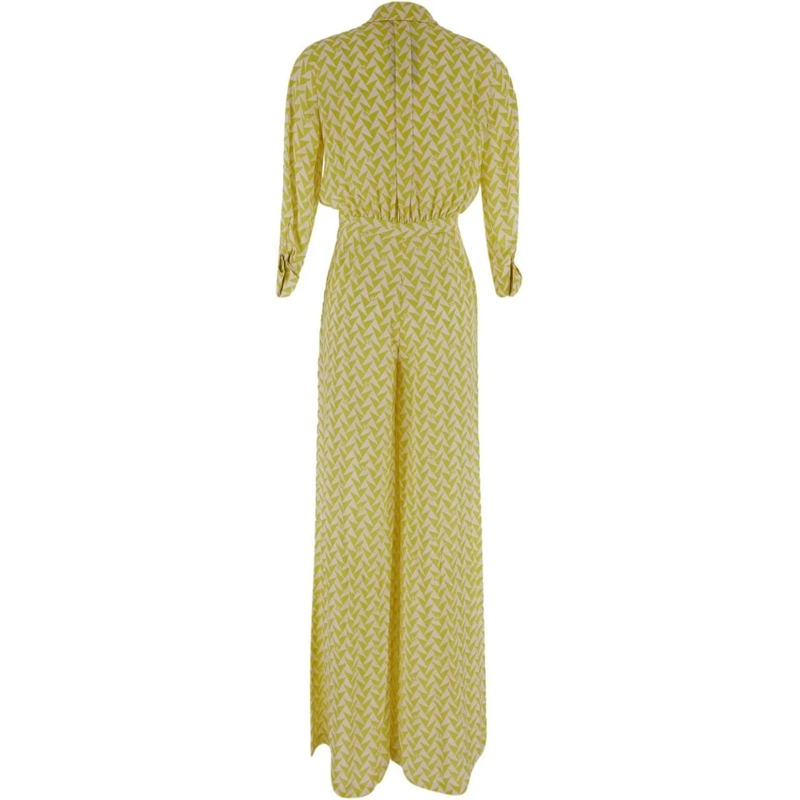 Elisabetta Franchi Midikleid Cedar And Butter Monogram Jumpsuit Yellow gelb(Image 8)
