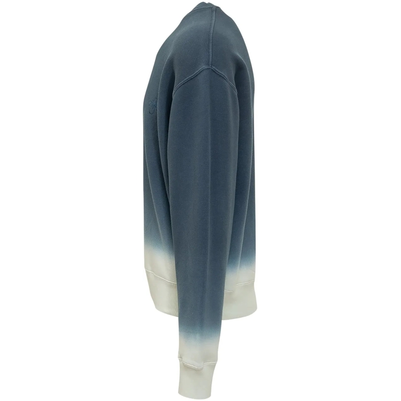 J.W.Anderson  Felpa Dip Dye con Logo Ricamato blau(Image 3)