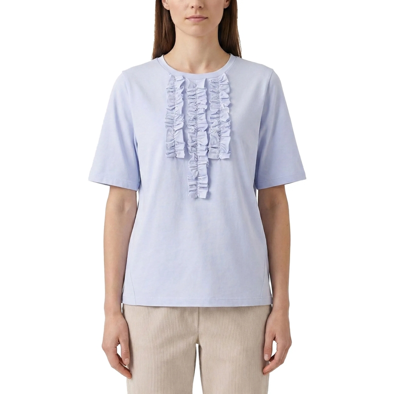 Lis Lareida T-shirt T-Shirt Marylou mit Rüschen blau(Image 2)