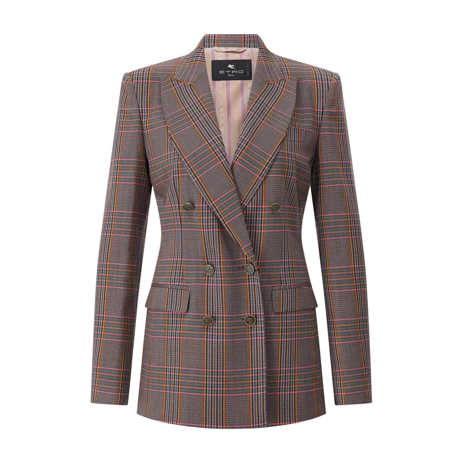 Etro - Doppelreihiger Blazer - Größe 42 - bunt
