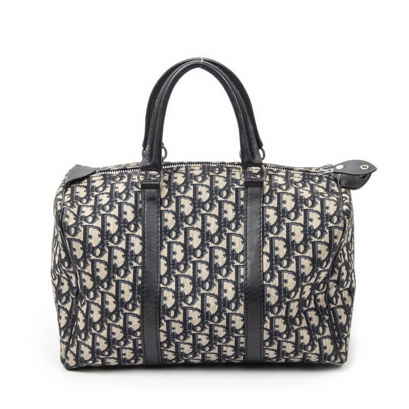 Christian Dior Crossbody Bag Vintage Small Boston marineblau