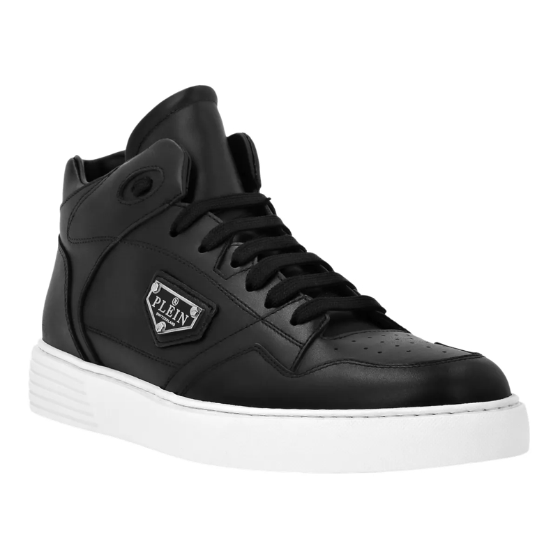 Philipp Plein Low-Top-Sneaker Mid-Top Turnschuhe schwarz