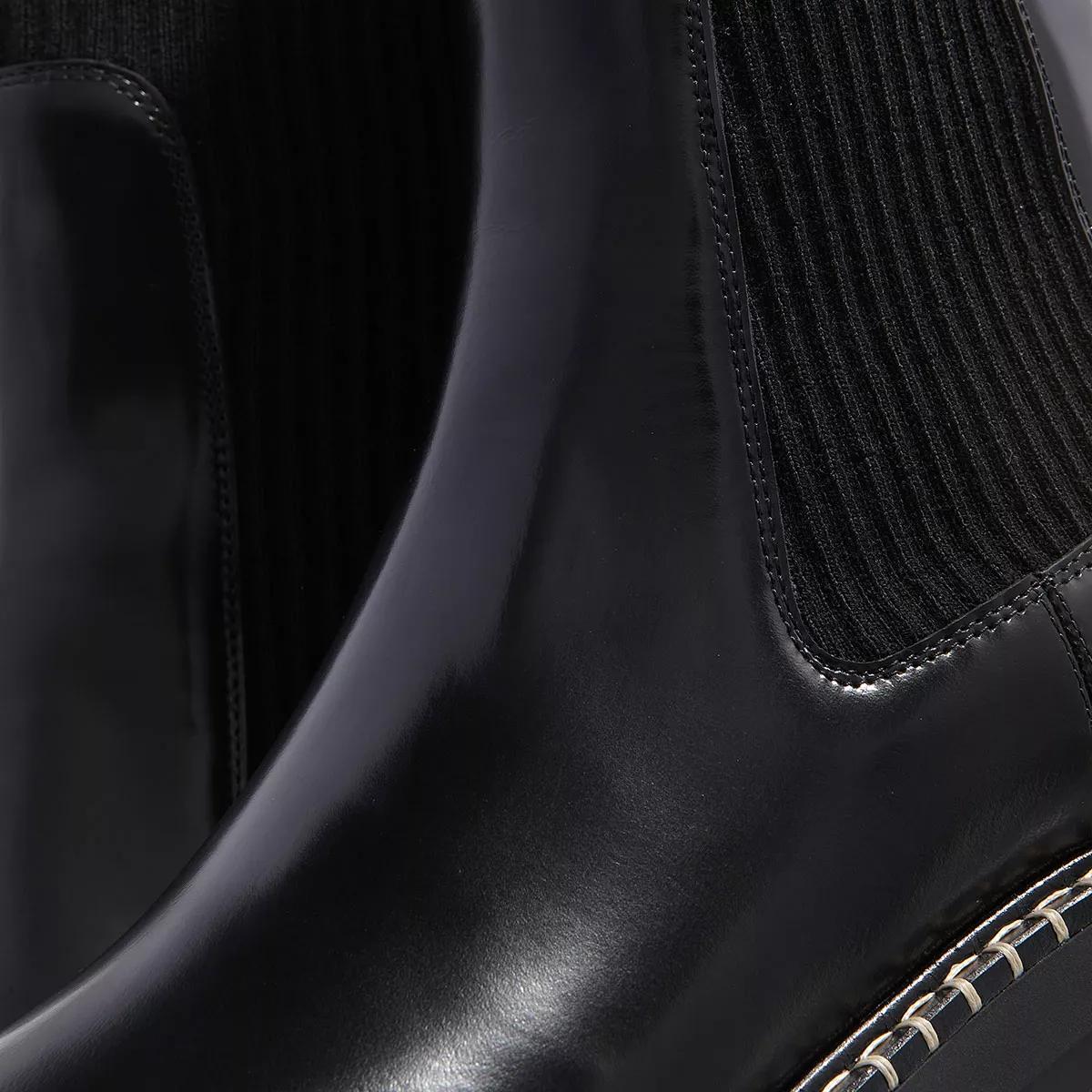 Chloé Boots & laarzen Noua Shiny Leather Ankle Boots in zwart