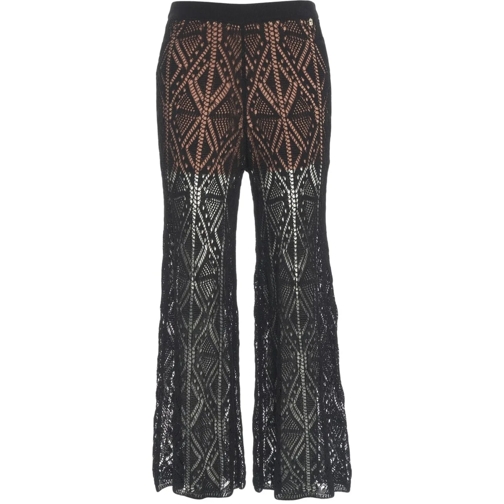 LIU JO Hosen Crochet pants schwarz