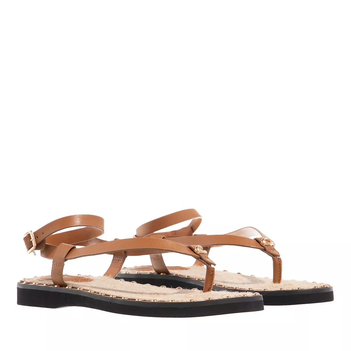 Coach Sandalen & Sandaletten - Gracey Leather Sandal - Gr. 36 (EU) - in Cognacbraun - für Damen