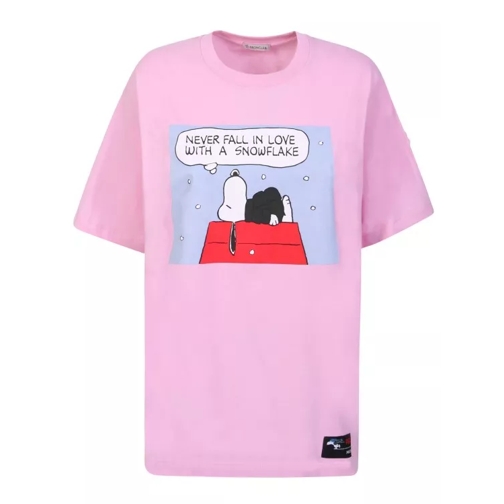 Moncler Lightweight Cotton Jersey T-Shirt Pink T-tröjor