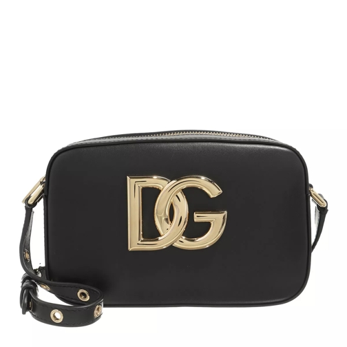 Dolce&Gabbana Logo Crossbody Bag Leather Black Kameraväska