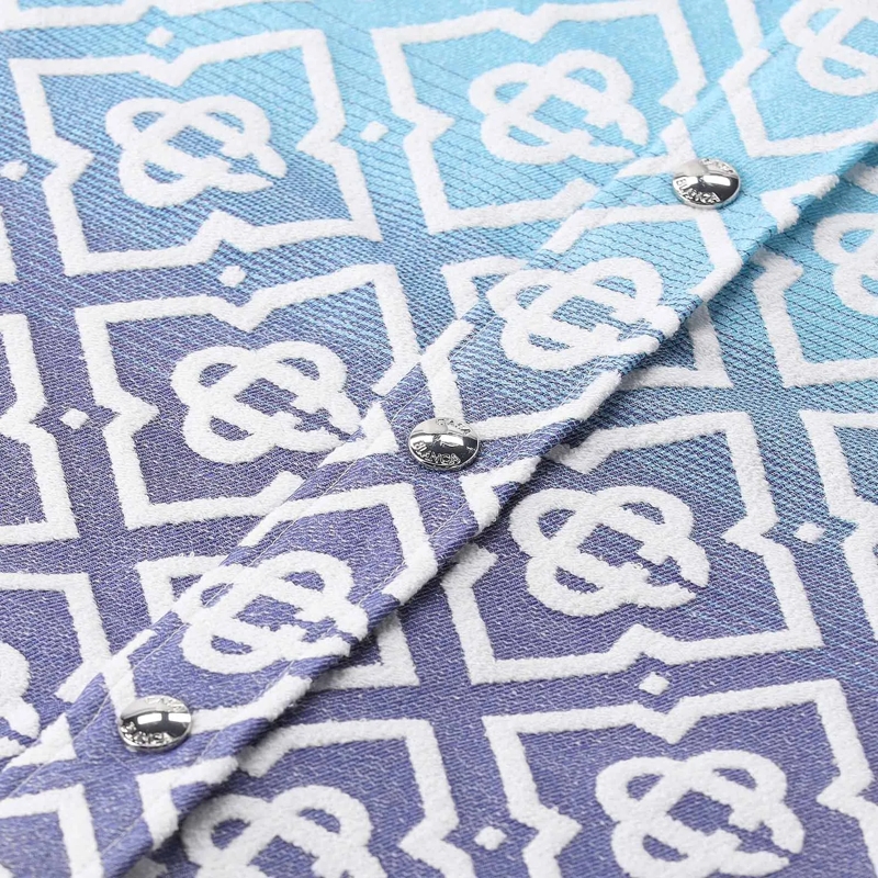 Casablanca  Gradient Geometric Pattern Casual Jacket With Butt Grey(Image 7)