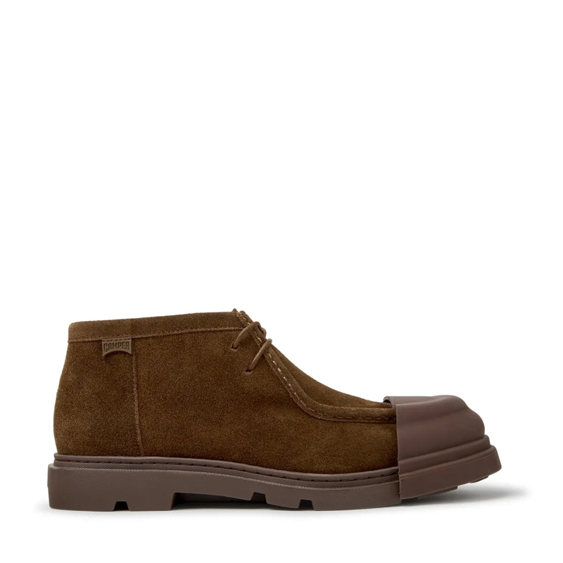 Camper Schnürstiefel - Ortholite® Innersohle für Polsterung und Atmungs mittel-braun