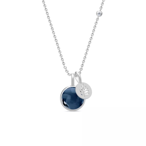 Julie Sandlau Prime Signature Necklace Sapphire Blue Lange Halskette