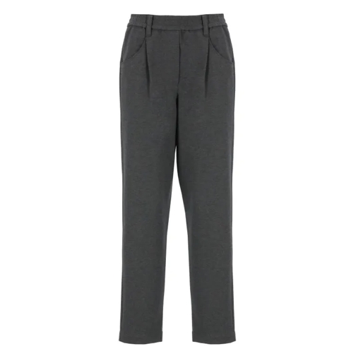 Brunello Cucinelli Cotton Blend Pants Grey 