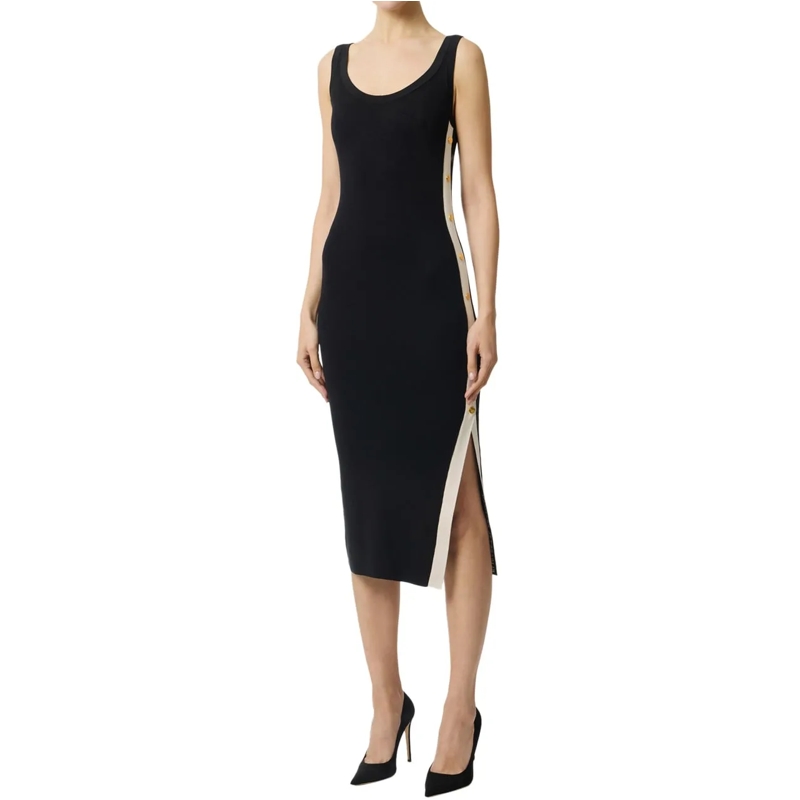 Elisabetta Franchi Midikleid Dresses Neroburro schwarz