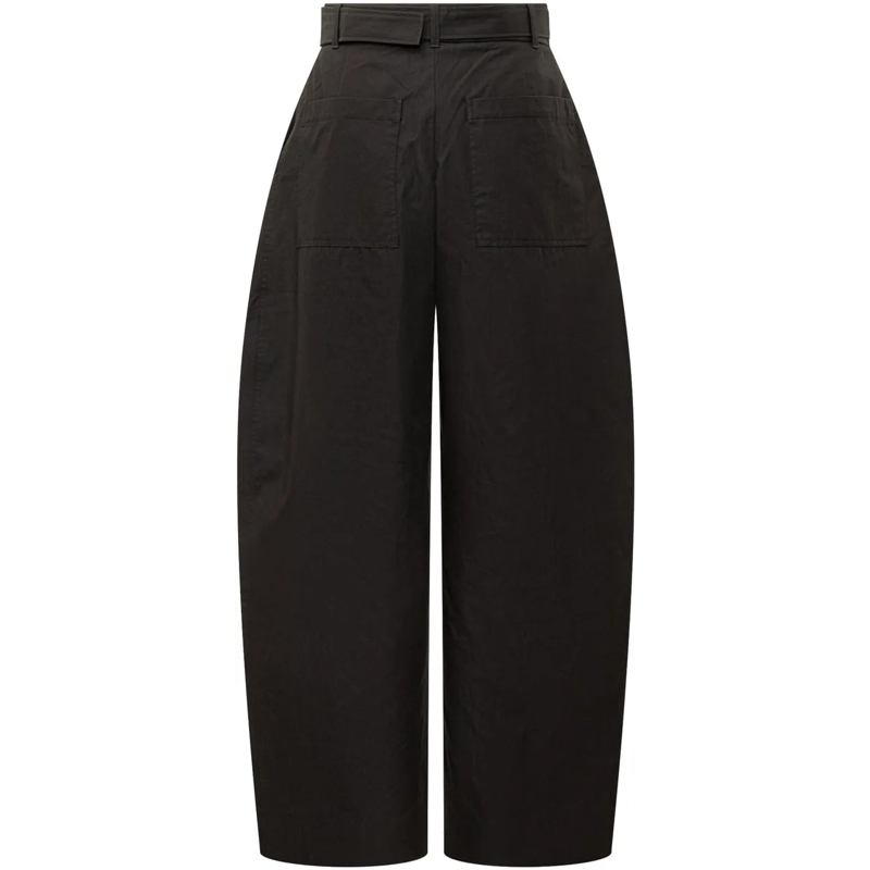 Studio Nicholson Hose Studio Nicholson Pantaloni Belted Round Leg schwarz(Image 2)
