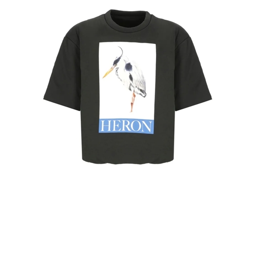 Heron Preston Padded T-Shirt With Print Black Magliette