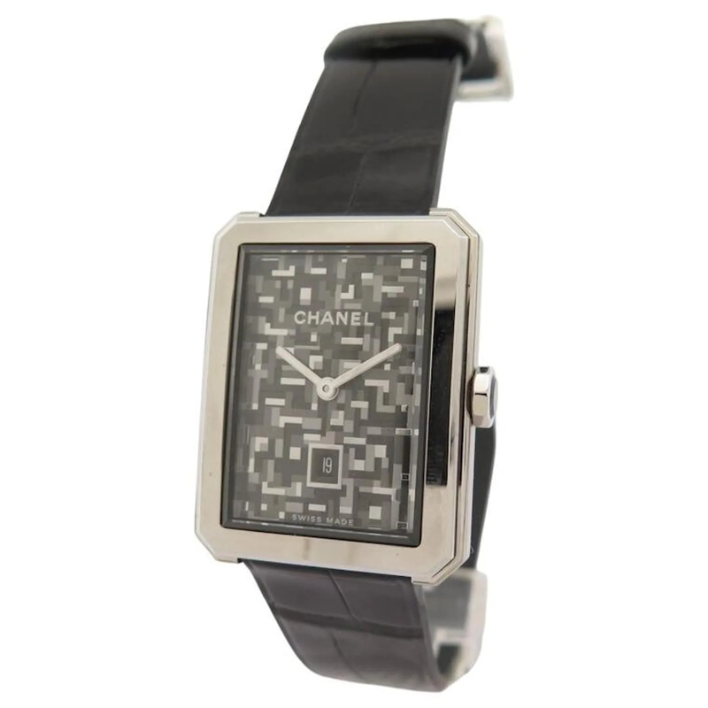 Chanel Automatisch Horloge NEUE CHANEL BOYFRIEND H6128 SAMMLER QUARZ STAHL AL silber