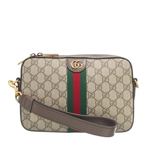 Gucci Ophidia GG Shoulder Bag Beige and Ebony GG Supreme canvas Crossbody Bag