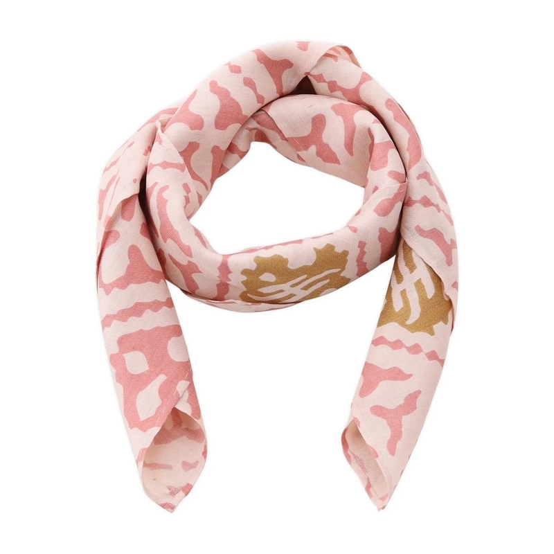 Friendly Hunting Leichter Schal Tuch Midcube aus Seide Rosa