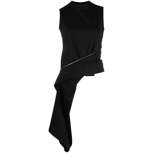 J.W.Anderson Chemisiers Zip-Detail Sleeveless Top Black