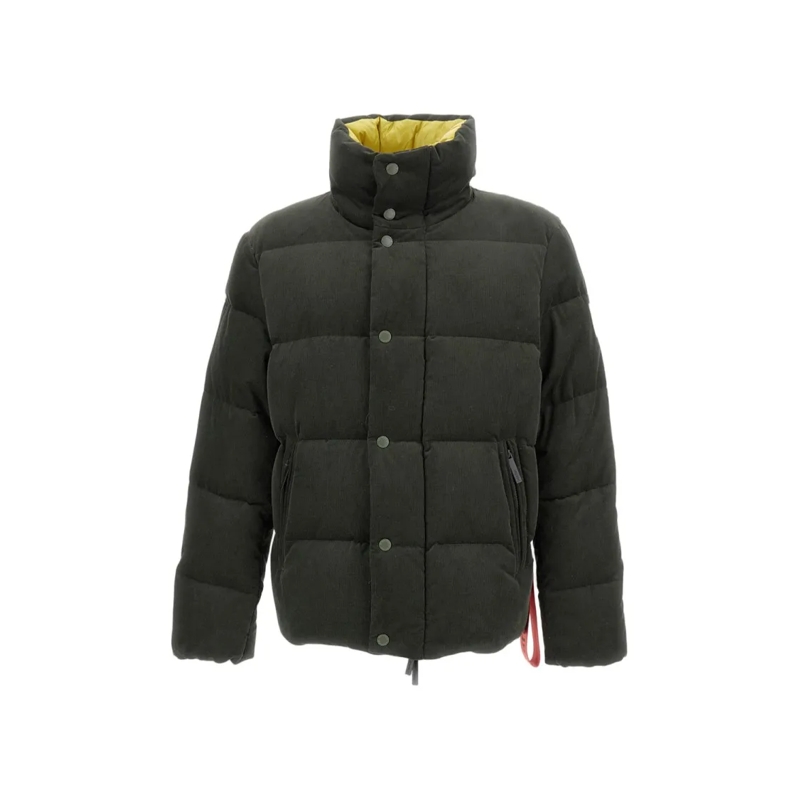 After Label Donsjas Structured Green Coat Green