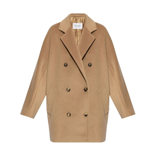 Max Mara Blazer Camel Brown Virgin Wool Coat Brown