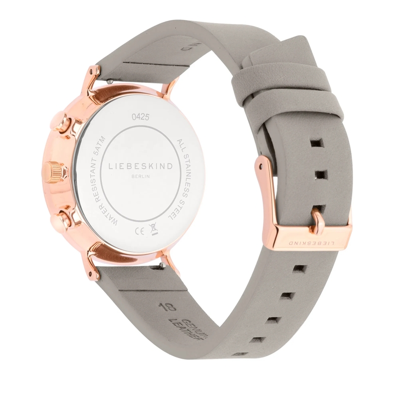 Liebeskind Berlin Automatikuhr Echtleder The Black Multifunktion beige(Image 3)