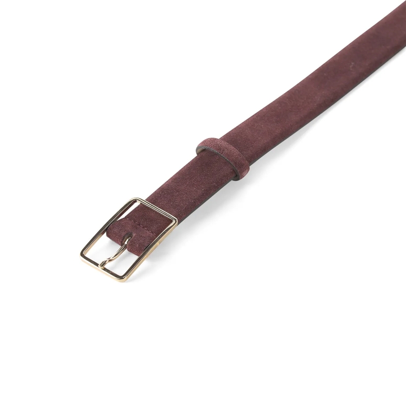 Abro Ceinture Gürtel aus Veloursleder rot(Image 6)