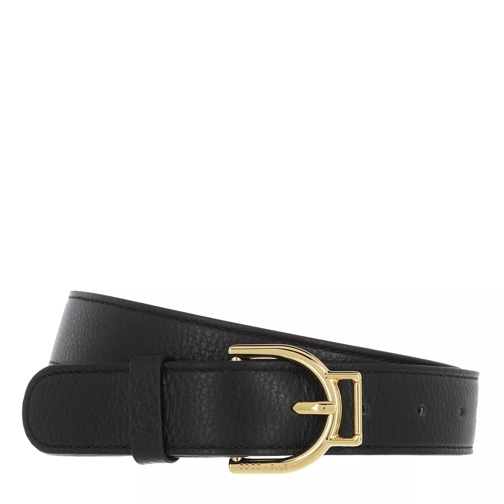 Coccinelle Arlettis Buckle Belt Noir Leather Belt