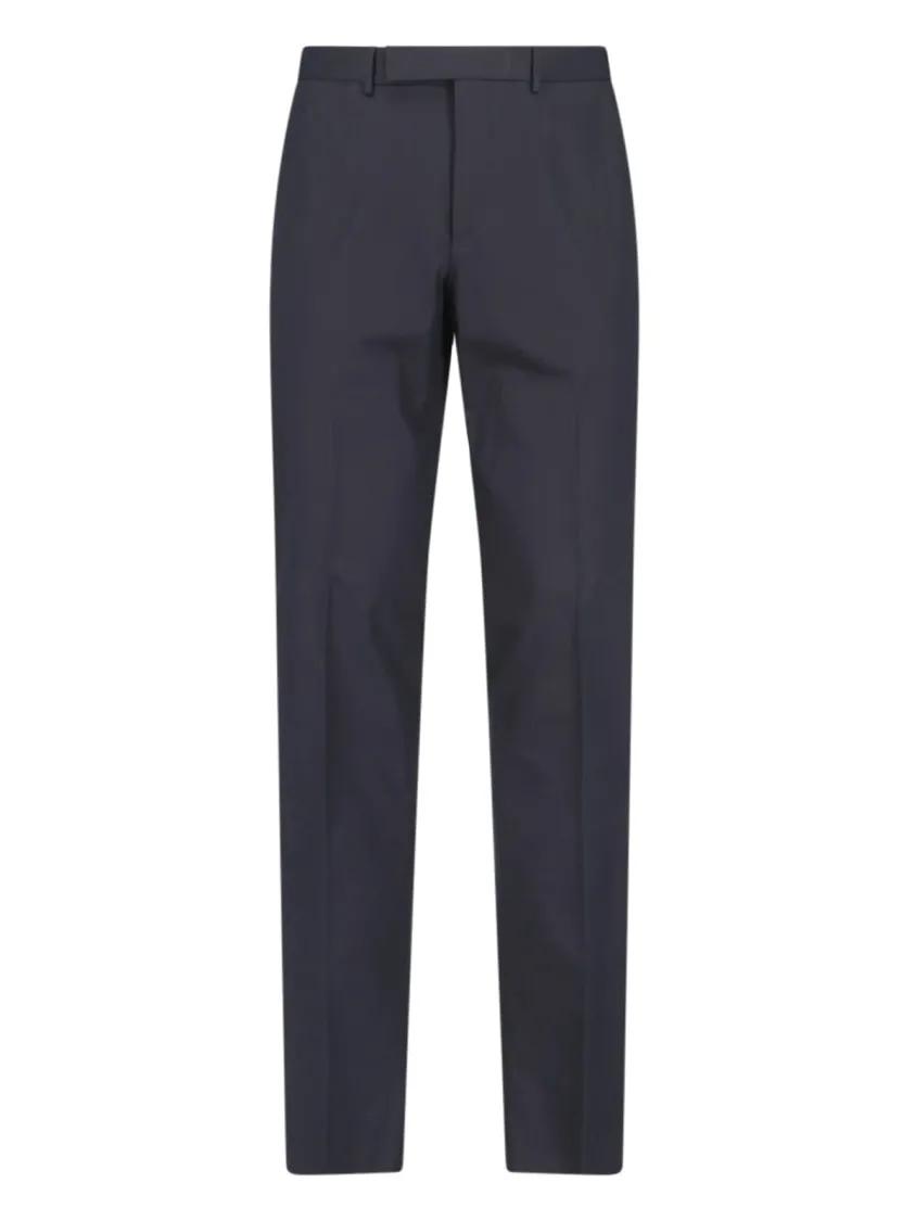 Thumbnail - Zegna - Sartorial Trousers In Blue Cotton - Größe 48 - blau