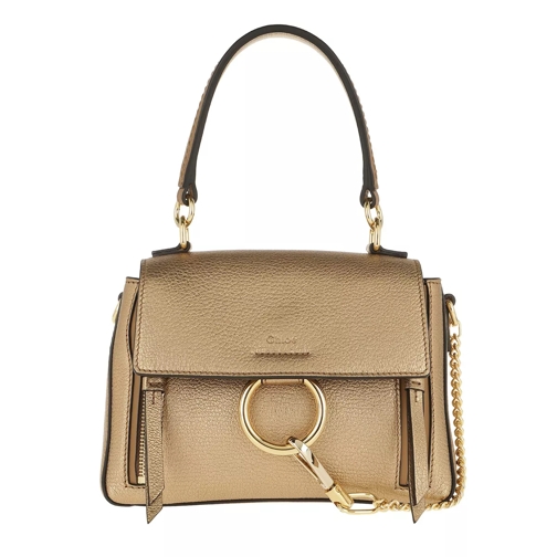 Chloé Mini Faye Day Leather Gold Crossbody Bag