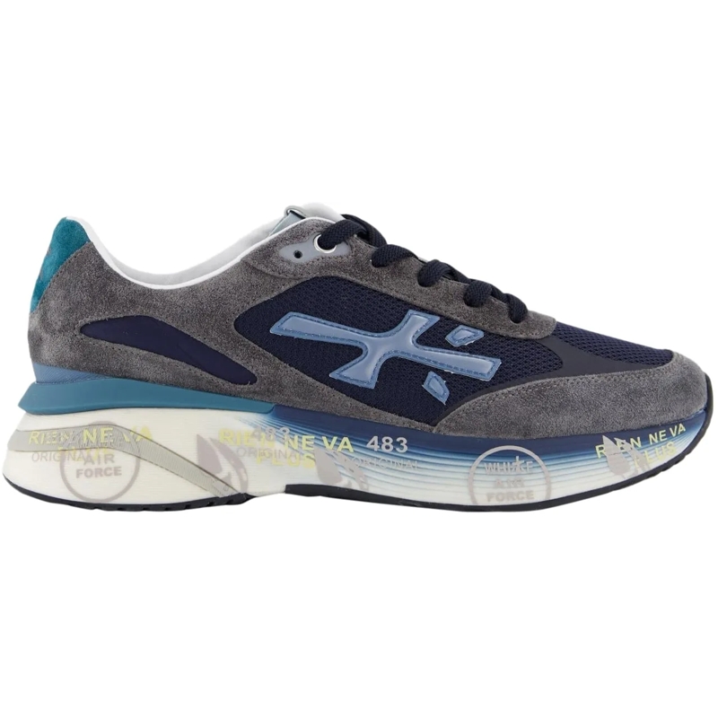 Premiata Low-Top-Sneaker Heren Moerun Sneaker Blue blau