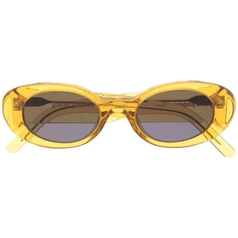 Palm Angels Zonnebril Spirit Oval Sunglasses gelb