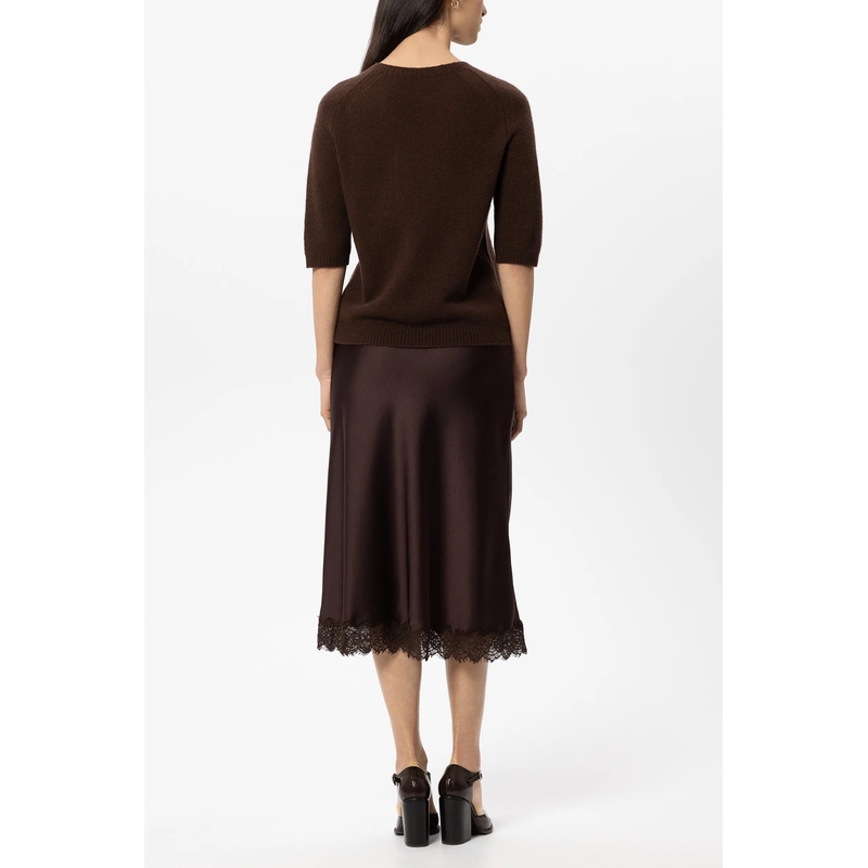 Luisa Cerano Trui Pullover aus Kaschmir-Mix marone(Image 4)
