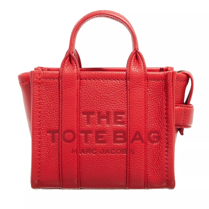 Marc Jacobs The Leather Micro Tote Bag True Red