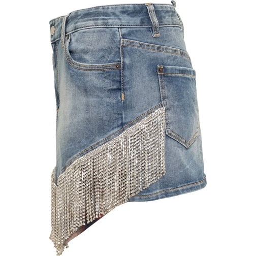 Dsquared2 Midi-Röcke Gonna con Cristalli Medium Proper Wash Denim blau (Image 7)