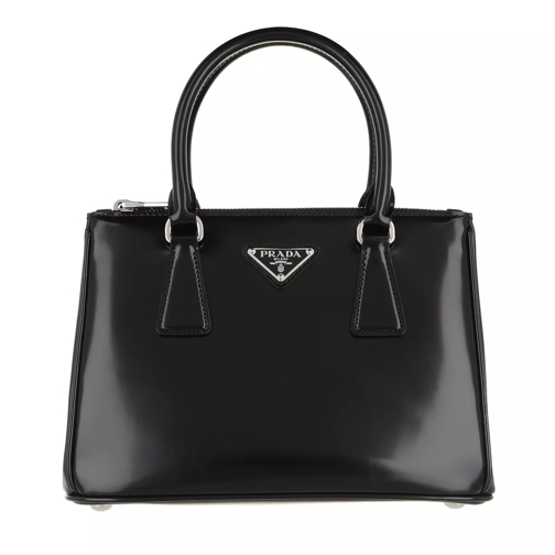 Prada Galleria Shopping Bag Leather Black Rymlig shoppingväska