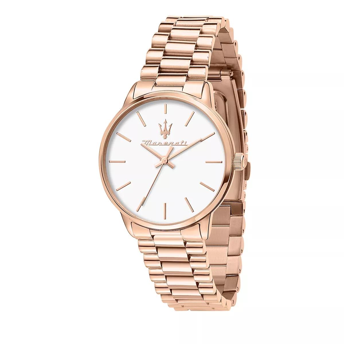 Armani Exchange Armani Exchange Three-Hand Date Stainless Steel Wa Rose  Gold