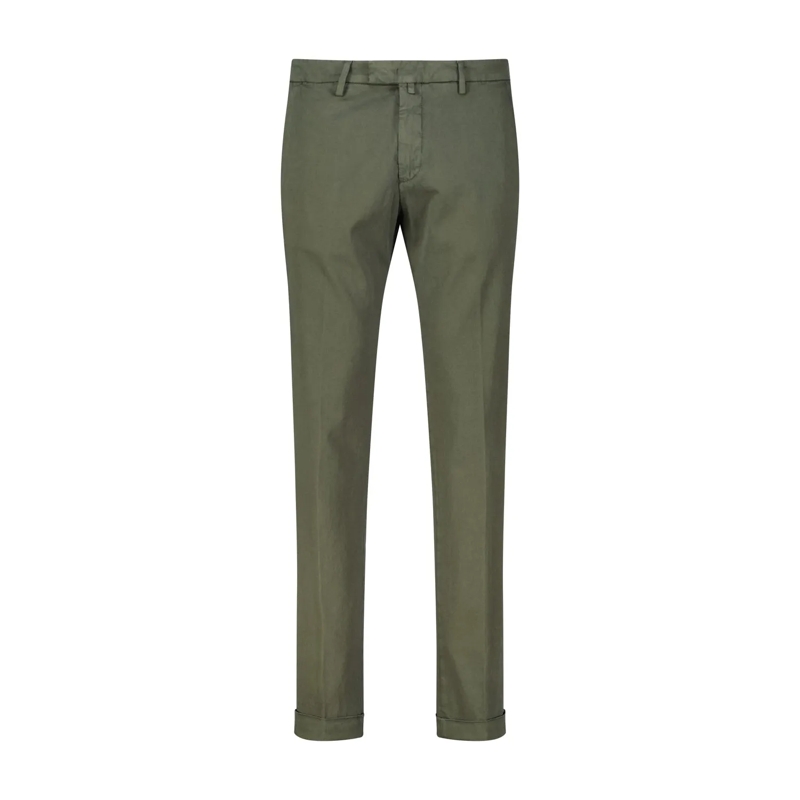 Briglia Casual broeken Slim-Fit Chinohose Dunkelgrün