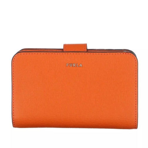 Furla Babylon Medium Compact Wallet Orange Portefeuille à deux volets
