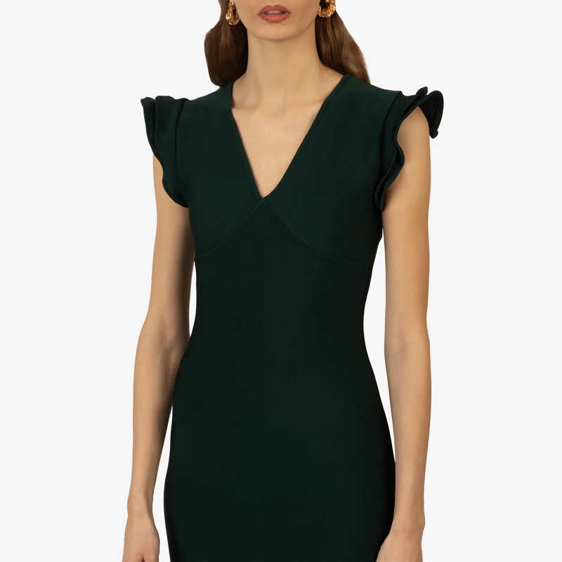 Kraimod Cocktailkleid Bandagekleid dunkel-grün(Image 5)