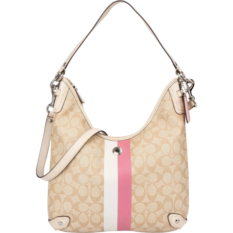 Coach Tote Coach Canvas Mongram Chelsea Shoulder Bag beige