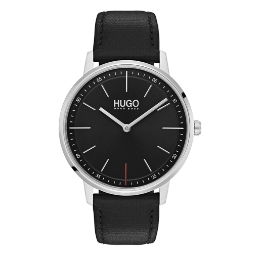 Hugo Quartz Watch Exist Black Dresswatch