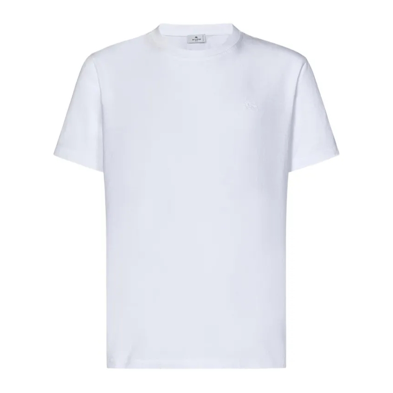 Etro T-shirt White Cotton Jersey T-Shirt White