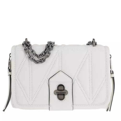 Karl Lagerfeld Studio Zip Shoulderbag White Crossbody Bag