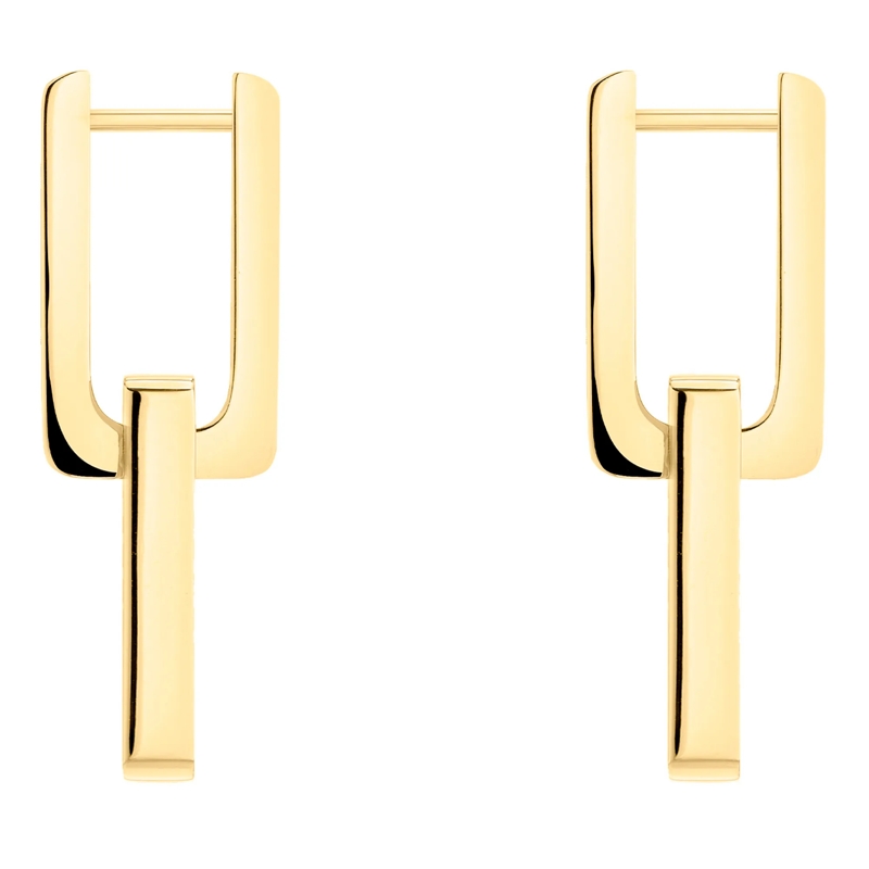 Liebeskind Berlin Ohrstecker Edelstahl Big Link gold(Image 8)