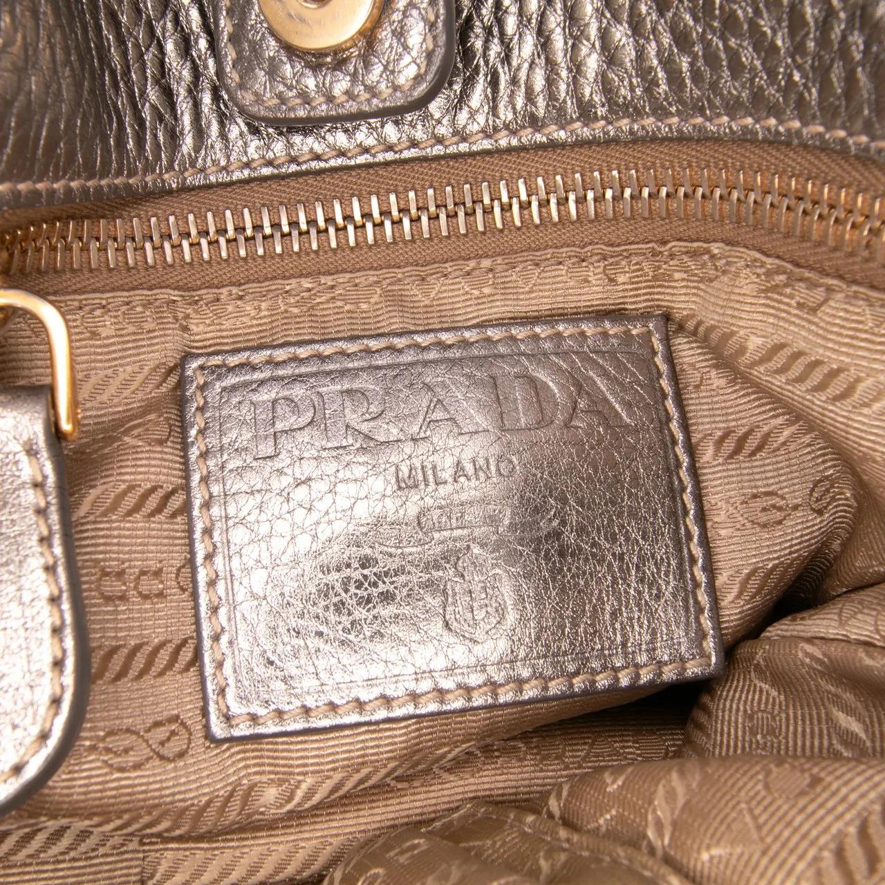 Thumbnail - Prada Shopper - Canvas Canapa Logo Tote - Gr. unisize - in Braun - für Damen